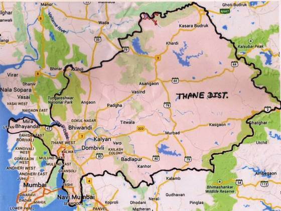 thane district map